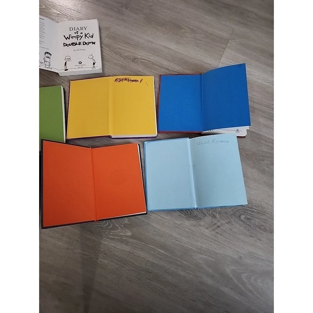 Diary Of A Wimpy Kid Book Bundle, 7 Used Books